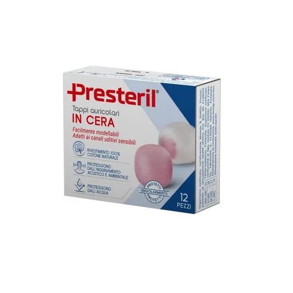 Dopuri de urechi PRESTERIL Wax - 12 bucăți — preț și oferte