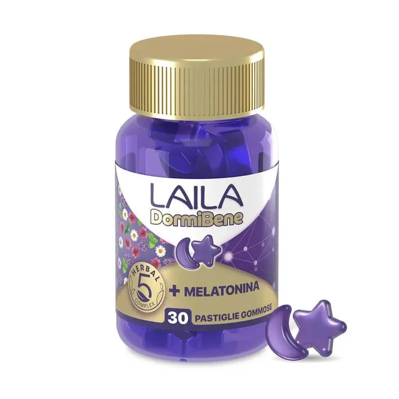 Laila DormiBene 30 Gummy Melatonină fără gluten Supliment de somn — preț și oferte