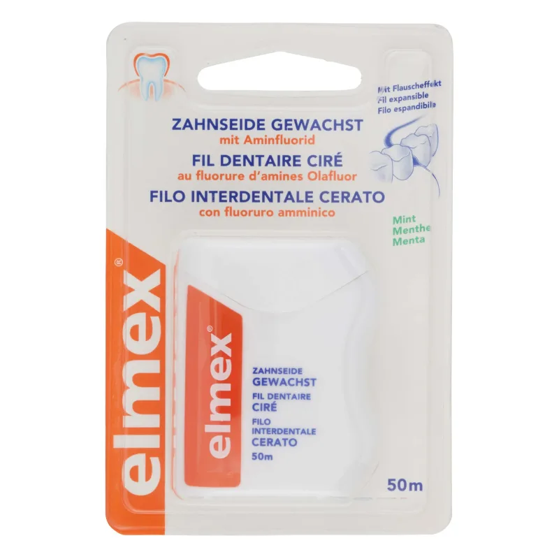 Elmex Waxed Dental Floss 50m — preț și oferte
