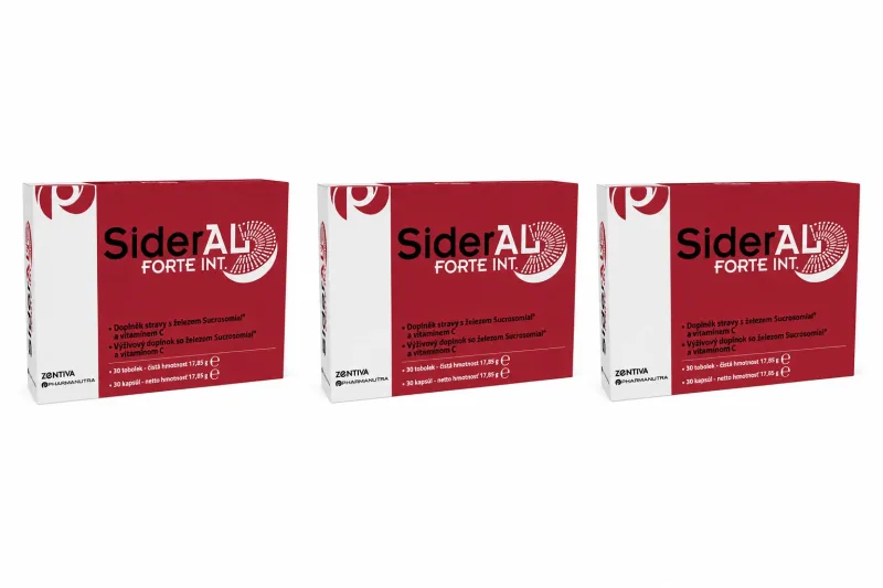 SiderAL Forte, 3 x 30 capsule, Zentiva — preț și oferte