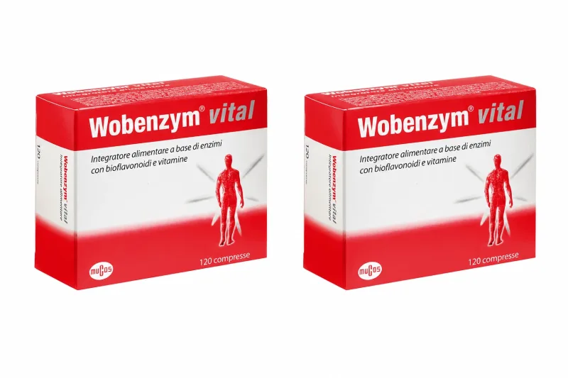 Wobenzym vital 2x120 comprimate 55,2 g Mucos — preț și oferte