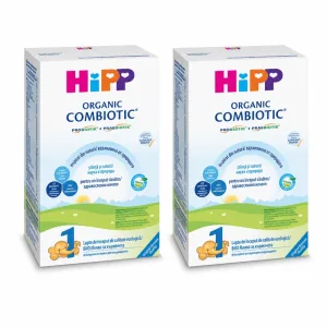 Formula de lapte de inceput Organic Combiotic 1, +0 luni, 2x300 g, Hipp
