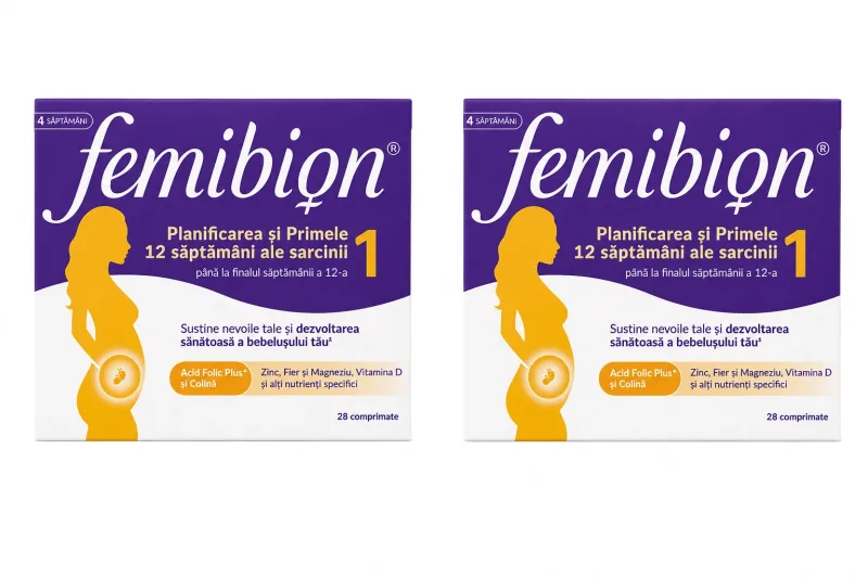 Femibion 1 Sarcinǎ timpurie, 2 x 28 comprimate, Procter & Gamble — preț și oferte