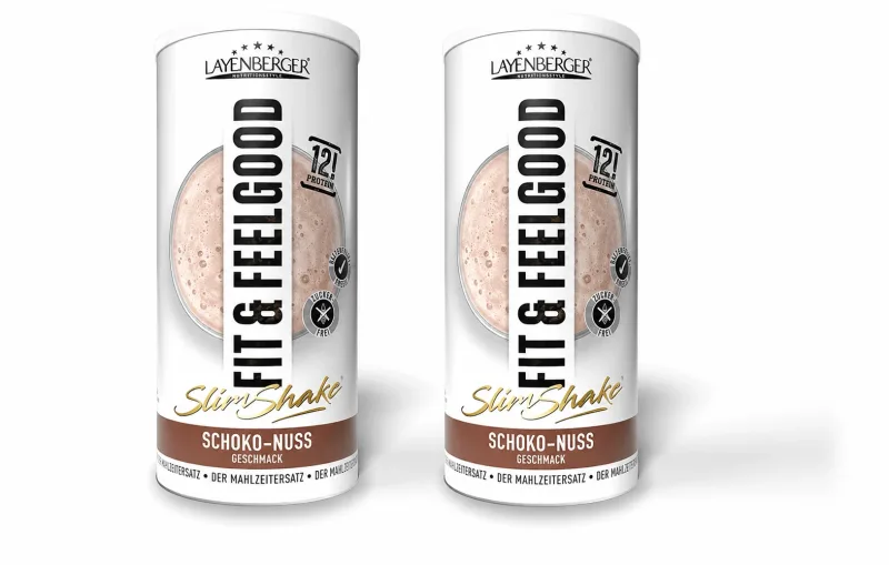 Shake Fit+Feelgood Slim cu ciocolată și nuci, 2x396 g Layenberger — preț și oferte