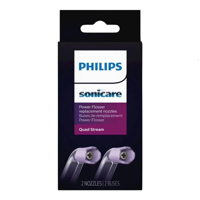 Capete pentru irrigator bucal F3 Quad Stream nozzle, HX3062/00, 2 bucati, Philips Sonicare — preț și oferte