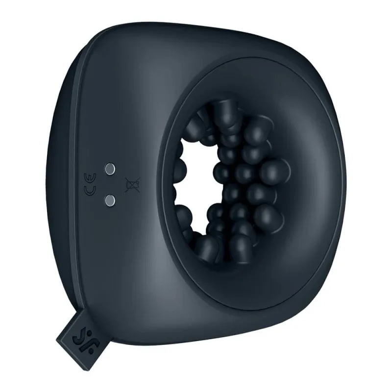 Satisfyer Ring Stroker Masturbator cu funcție de vibrație Negru — preț și oferte