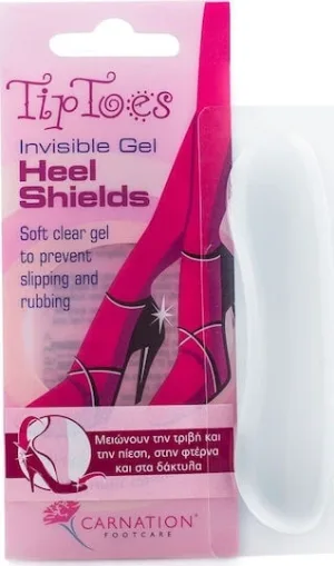 CARNATION Tip Toes Invisible Gel Heel Shields, gel transparent conceput pentru a reduce frecarea în interiorul pantofului 1 pereche