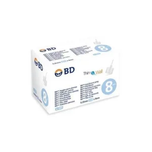 Ace de insulină cu perete subțire BD 31G x 8mm 100 bucăți
