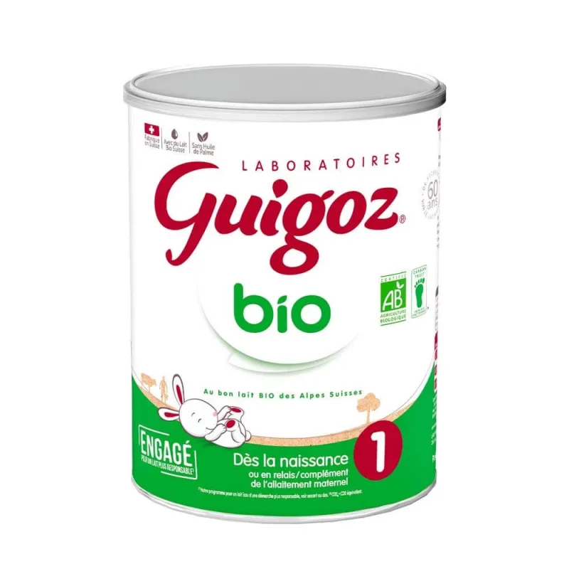 Guigoz Lapte praf bio 1 De la naștere la 6 luni 800g — preț și oferte