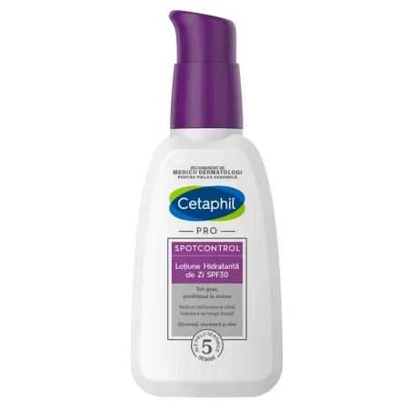 Lotiune faciala Hidratanta SPF 30 PRO SPOTCONTROL, Cetaphil | 118 ml GALDERMA INTERNATIONAL — preț și oferte