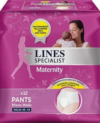 Lines Specialist Maternitate Absorbant slip postpartum Dimensiune medie 12 bucăți — preț și oferte