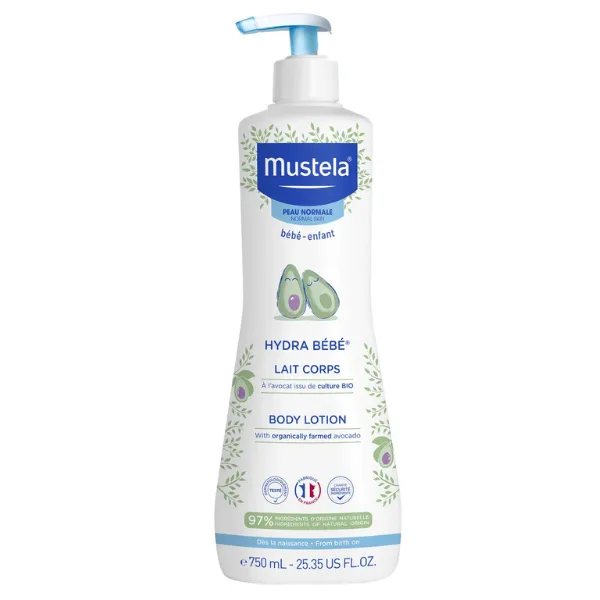 Lotiune Hidranta pentru corp Hydra Bebe cu Avocado Organic, Mustela | 750 ml — preț și oferte