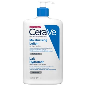 Lotiune hidratanta de fata si corp pentru piele uscata si foarte uscata, CeraVe | 1000 ml, CeraVe