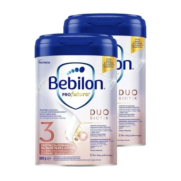 Set de 2 x Bebilon PROfutura DUOBIOTIK 3, formulă pe bază de lapte după vârsta de 1 an, 800 g — preț și oferte