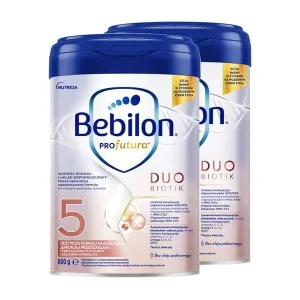 Set de 2 x Bebilon Profutura DUOBIOTIK 5, Junior pentru preșcolari, pulbere, 800 g