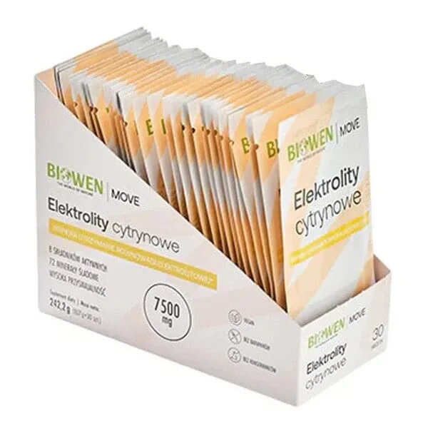 Biowen, electroliți de lămâie, pulbere, 30 pliculețe — preț și oferte
