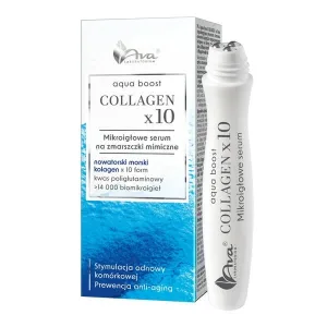 AVA Aqua Boost Collagen, ser cu microaghete pentru ridurile faciale, 15 ml