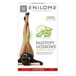 Enilome Healthy Beauty Aloe, colanți de compresie, semi-mat, culoare Visone, mărimea L, 20 DEN