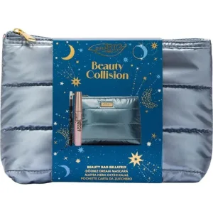 Puro bio beauty collision - rimel organic double dream volumising + creion de ochi organic nr. 01 negru + geantă clutch