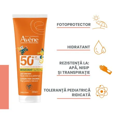 Lotiune pentru copii SUN SPF50+, Avene | 250 ml PIERRE FABRE — preț și oferte