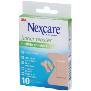 Plasturi pentru degete Nexcare confort flexibil - 10 plasturi 44.5 mm x 51 mm