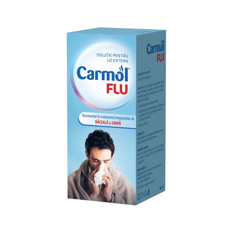 Lotiune pentru corp Carmol Flu Raceala si Gripa, Biofarm | 100 ml — preț și oferte
