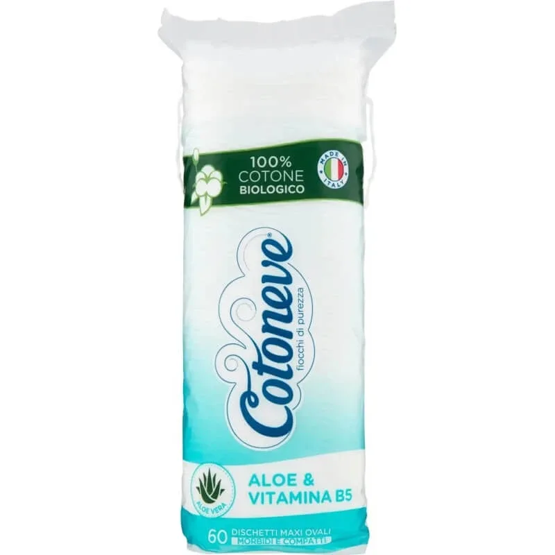 Cotoneve Maxi tampoane ovale aloe &amp; vitamina b5 - 60 tampoane — preț și oferte
