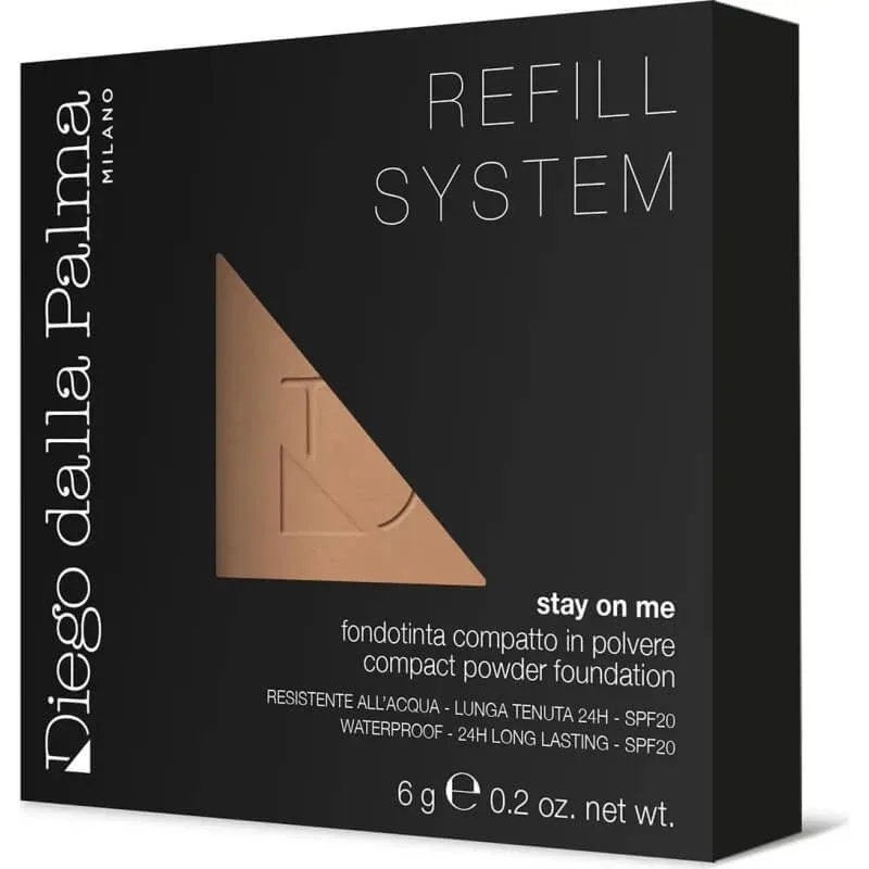 Diego dalla palma stay on me - fond de ten pudră spf 20 rezistent la apă - refill nr. 56 cacao — preț și oferte