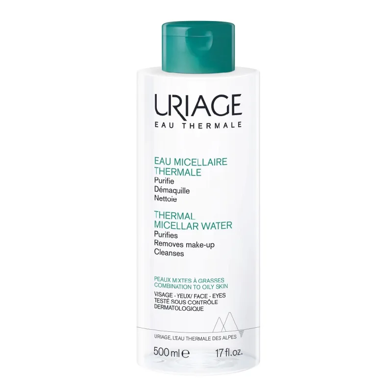 Apa micelara termala pentru ten mixt-gras, 500 ml, Uriage — preț și oferte