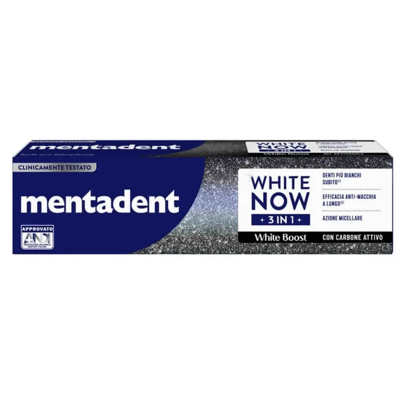 Pastă de dinți Mentadent 3 în 1 cu cărbune activ 75 ml — preț și oferte