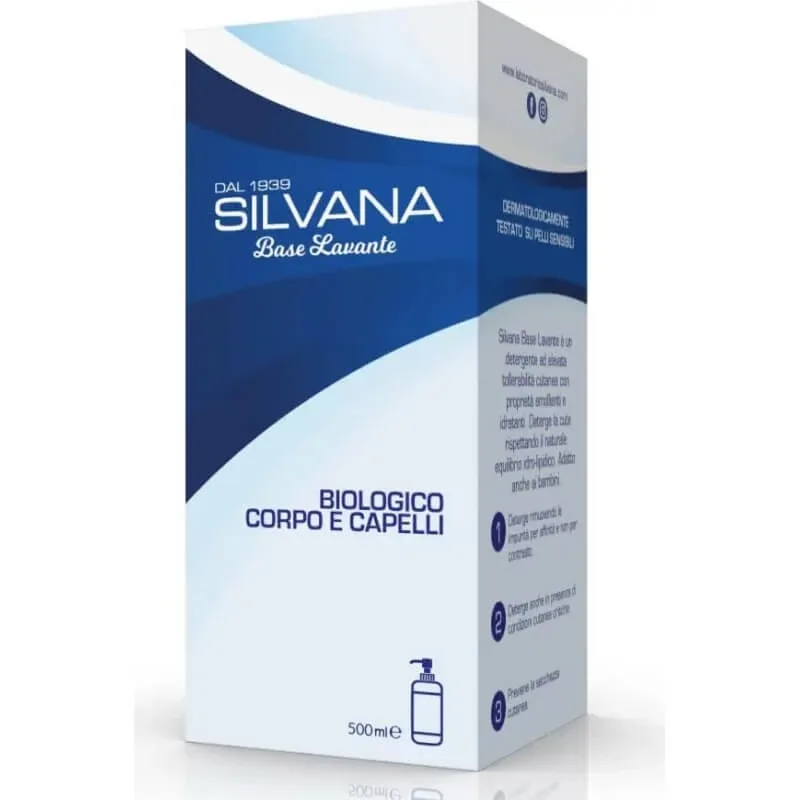 Laboratorio silvana Bază de spălare - detergent organic pentru păr și corp 500 ml — preț și oferte
