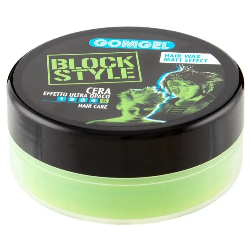 Gomgel Block style - ceară de păr de modelare ultra-mat elastic de fixare rapidă 100 ml — preț și oferte