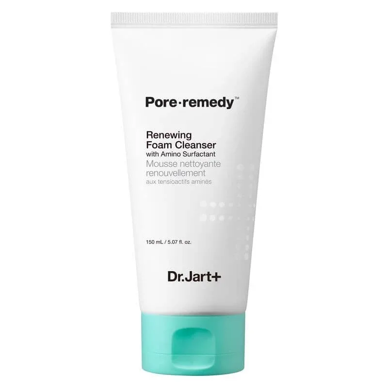 Dr.jart+ Pore-remedy renewing foam cleanser - spumă de curățare hidratantă purifiantă cu aminoacizi 150 ml — preț și oferte