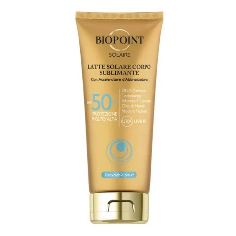 Biopoint Cremă solară 50+ spf protecție foarte ridicată lapte de corp solarium 200 ml — preț și oferte
