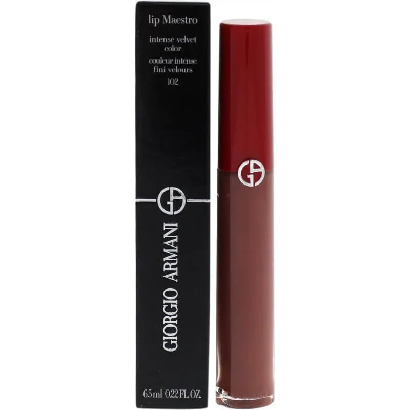 Giorgio armani Lip maestro - ruj lichid mat catifelat nr. 102 gresie — preț și oferte