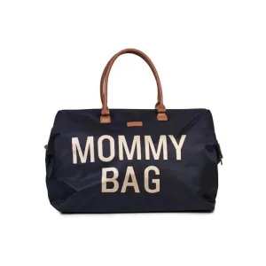 Childhome Mommy bag - geantă de călătorie cu măsuță de toaletă - negru și auriu