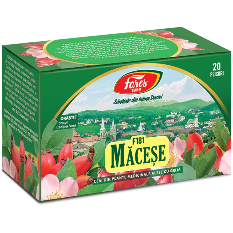 Macese, F181, ceai la plic, Fares | 20 plicuri — preț și oferte