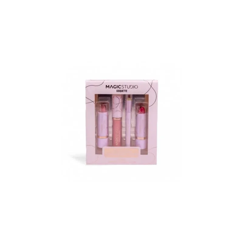 Magic studio Coquette - 2 rujuri + creion de buze + luciu de buze — preț și oferte