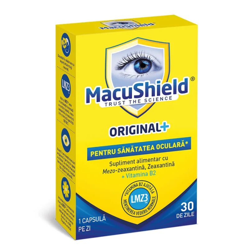 MacuShield Original+, Macu Vision | 30 capsule MACU VISION EUROPE — preț și oferte