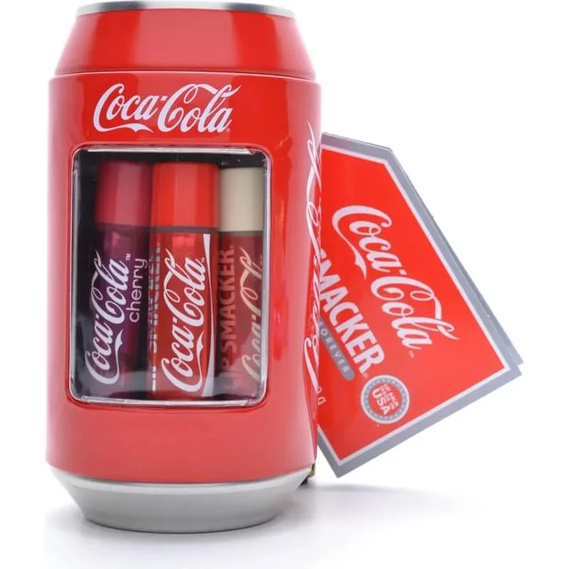 Lip smacker Cutie metalică în formă de cutie cu 6 balsamuri de buze Coca-Cola parfumuri asortate — preț și oferte