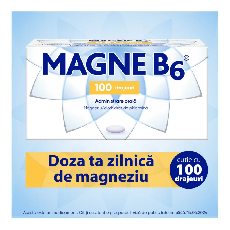 Magne B6, Sanofi | 100 drajeuri OPELLA HEALTHCARE RO — preț și oferte