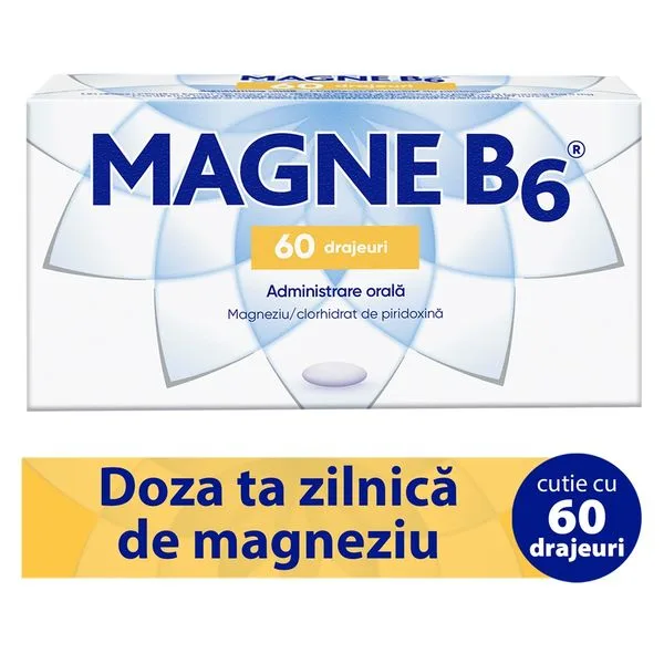 Magne B6, Sanofi | 60 drajeuri OPELLA HEALTHCARE RO — preț și oferte