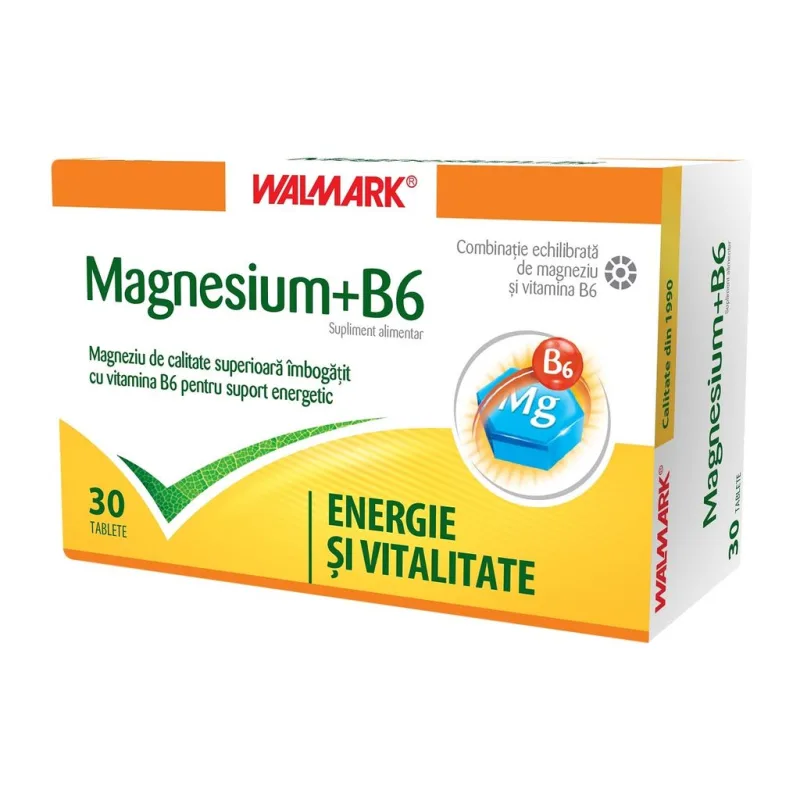 Magnesium + B6, Walmark | 30 tablete — preț și oferte