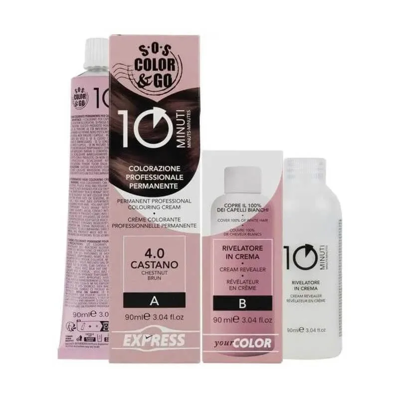 Alama Sos colour&amp;go - colorant permanent nr. 4.0 maro — preț și oferte