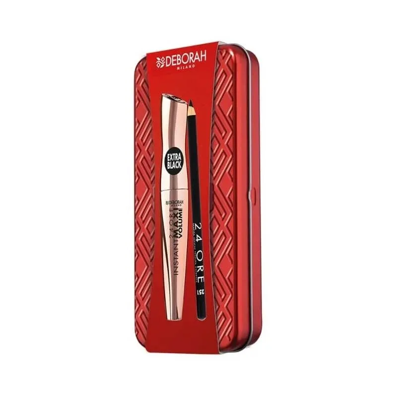 Deborah Kit tin nr.07 - mascara instant maxi volume + creion de ochi 24h — preț și oferte