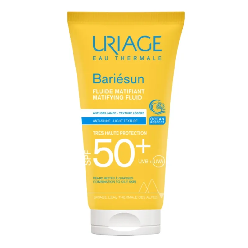 Fluid hidratant cu SPF50+ Bariesun Mat, 50 ml, Uriage — preț și oferte