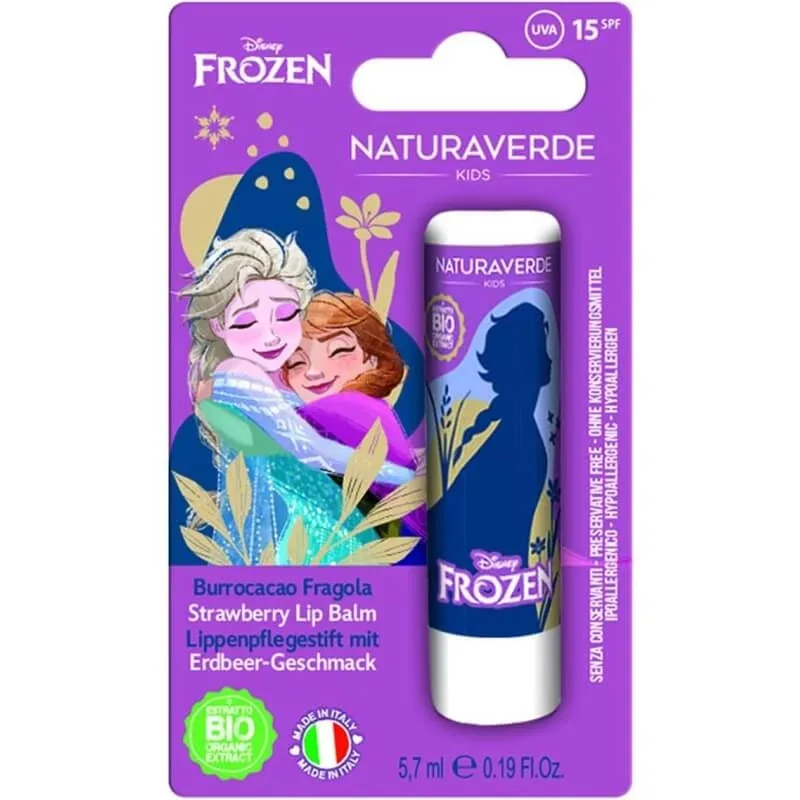Naturaverde Balsam de buze căpșuni elsa &amp; anna - balsam de buze hidratant protector spf 15 5,7 ml — preț și oferte