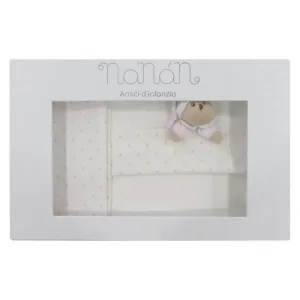 Nanan sei la mia stella - set de cearșafuri pentru pătuț de culoare roz
