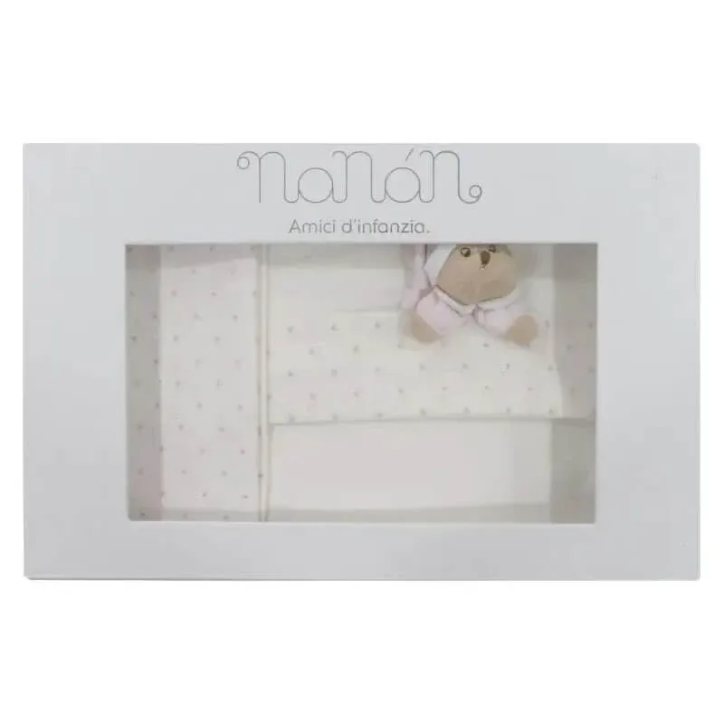 Nanan sei la mia stella - set de cearșafuri pentru pătuț de culoare roz — preț și oferte