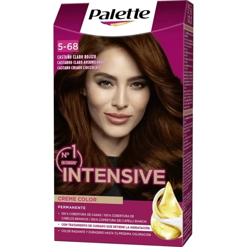 Palette Intensive creme color - culoare permanentă pentru păr nr. 5.68 maro ciocolatiu deschis — preț și oferte